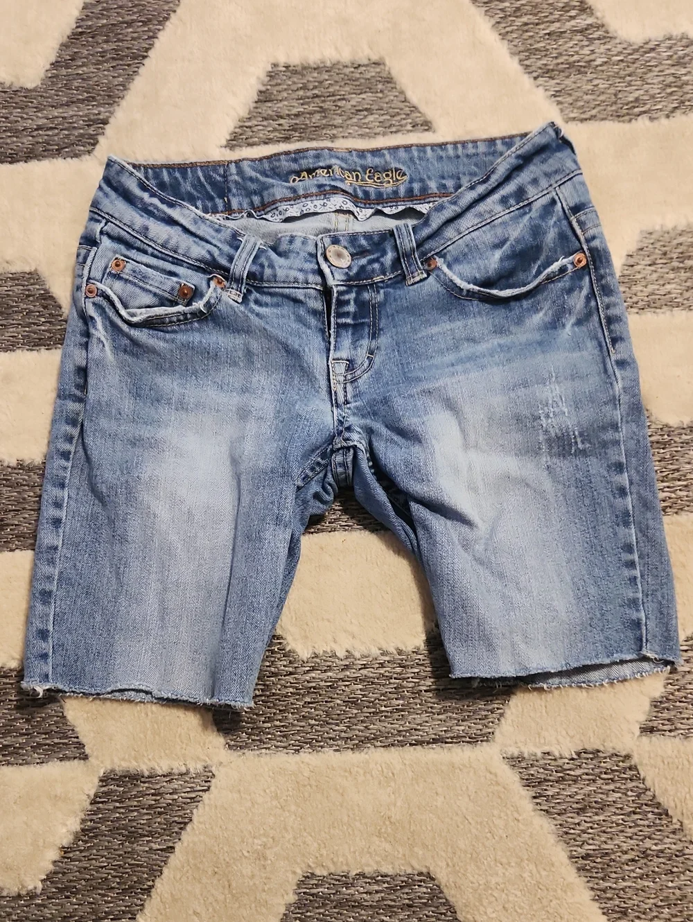 American Eagle Outfitters Light Blue Denim Bermuda Shorts